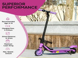 Electric Scooter for Kids Aged 6-14 Years, with Colourful Lights, Purple T3398P349461