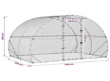 Chicken Coop Silver 200 x 300 x 200 cm Galvanised Steel 42042531