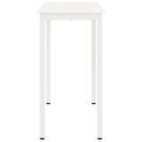 Bar Table White 110 x 55 x 105 cm Solid Pine Wood 892804