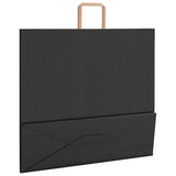 Paper Bags 250 pcs with Handles Black 54x15x49 cm 4101878