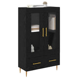 Highboard with Drawer Black Oak 69.5 x 31 x 115 cm 882516