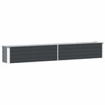 Garden Raised Bed Galvanised Steel 320x40x45 cm Anthracite 47055