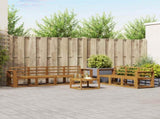 Outdoor Sofa Set 8 pcs Natural Solid Acacia Wood 3366117