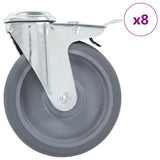 8 pcs Bolt Hole Swivel Casters 125 mm 277876