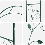 Garden Arch Floral Green 115 x 37 x 231 cm 42021352