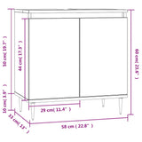 Bathroom Cabinet Sonoma oak Engineered wood, iron Small 831575