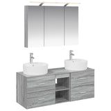 Bathroom Furniture Set 4 pcs Grey Sonoma 3406900