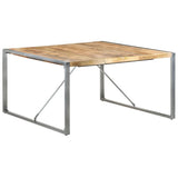 Dining Table 140x140x75 cm Rough Mango Wood 321575