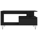Coffee Table Black 90x49x45 cm Engineered Wood 831021
