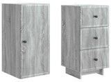 Cabinet Set 2 pcs 33 x 34.5 x 90 cm Engineered Wood 3416391