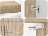Bathroom Furniture Set TULUM 4 pcs Sonoma Oak 60 x 34 x 63 cm 3398046
