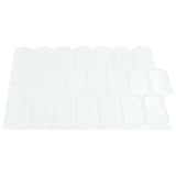 Feather Tile 50 pcs White 30 x 30 cm Polyurethane and PET 42046200