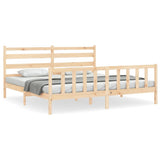 Bed Frame without Mattress 200x200 cm Solid Wood Pine 3192056