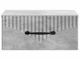 Wall-Mounted Bedside Cabinet with Drawer 2 pcs Concrete Grey 898942