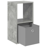 Bedside Table 2 pcs Concrete Grey 30.5 x 27 x 59.5 cm 8000619