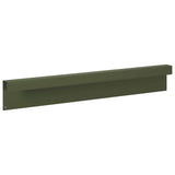 Garden Cover Profile 10 pcs 100 x 5 x 15 cm Steel Olive Green 8012941