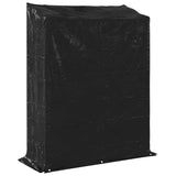 Firewood Rack with Rain Cover 150x60x200 cm Galvanised Steel 4104953