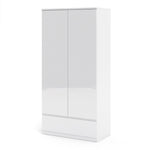 Naia Wardrobe with 2 doors + 1 drawer in White High Gloss 70270287UUUU