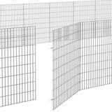 Free Range Animal Enclosure 24-Panel 54x80 cm Galvanised Iron 3321347