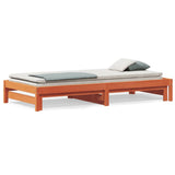 Day Bed with Trundle without Mattress Wax Brown 80x200 cm 844403