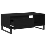 Coffee Table Black Oak 90 x 50 x 36.5 cm Engineered Wood 862963