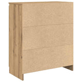 Sideboard with Drawer Artisan Oak 71x35x84 cm Engineered Wood 861597