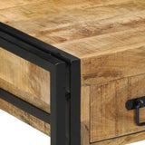 Bedside Cabinet 40x40x50 cm Solid Rough Wood Mango 4016700