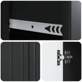 Sideboard with Drawer Black 66 x 34.5 x 91.5 cm Engineered Wood 894396
