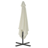 Garden Parasol with Steel Pole 250x250 cm Sand 44882