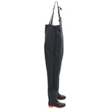 Chest Waders with Boots Black Size 41 4016984