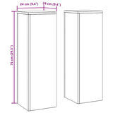 Plant Stand 2 pcs Anthracite 24 x 24 x 75 cm Steel 865822