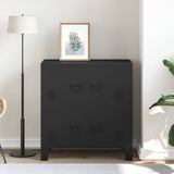 Industrial Storage Chest Black 75x40x80 cm Steel 145358