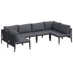 Garden Sofa Set Anthracite Steel 3378978