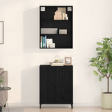 Highboard Black Oak 69.5 x 32.5 x 180 cm Engineered Wood 3332504