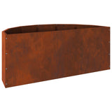 Planter Rusty 90 x 45 x 35 cm Weathering Steel 883695