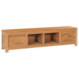 TV Cabinet 115x30x35 cm Solid Teak Wood 288901