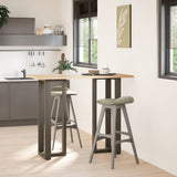 Bar Table Legs T-Shaped 2 pcs Black 50x35x cm Steel 4013103