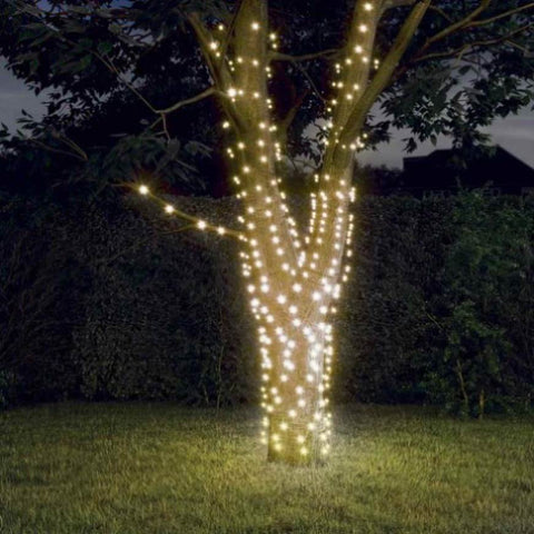 Solar Fairy Lights 5 pcs 5x200 LED Warm White Indoor Outdoor 328951