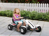 Children Pedal Go Kart, Kids Ride On Racer with Adjustable Seat, Inflatable Rubber Tyres, Handbrake, T3398P348353