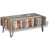 243455 Coffee Table Solid Reclaimed Wood 100x50x38 cm