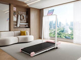 Folding Treadmill with Handrail & Adjustable Incline, 1-10 km/h Running Machine, Space Saving Low N601P303820P