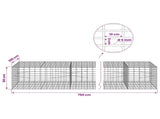 Gabion with 5 mm Wire and 5x10 cm Mesh 750x100x50 cm 3464817