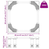 Washing Machine Base Manual Grey 67 x 67 x 21.5 cm Metal 42009958