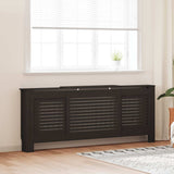 MDF Radiator Cover Black 205 cm 325552