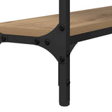 Console Table Artisan Oak 100 x 22.5 x 75 cm Engineered Wood 883504