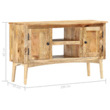 Sideboard 100x35x60 cm Solid Mango Wood 285862