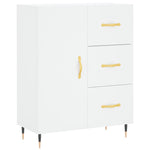 Highboard White 69.5x34x180 cm Engineered Wood 3189421