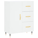 Highboard White 69.5x34x180 cm Engineered Wood 3189421