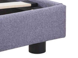 Bed Frame without Mattress Light Grey Fabric 135x190 cm Double 281166