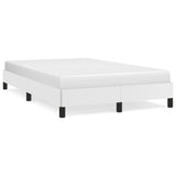 Bed Frame without Mattress White 120x190 cm Small Double Faux Leather 379497